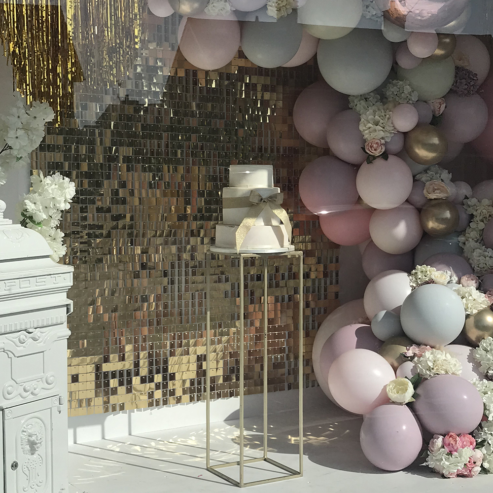 Gold sequin backdrop