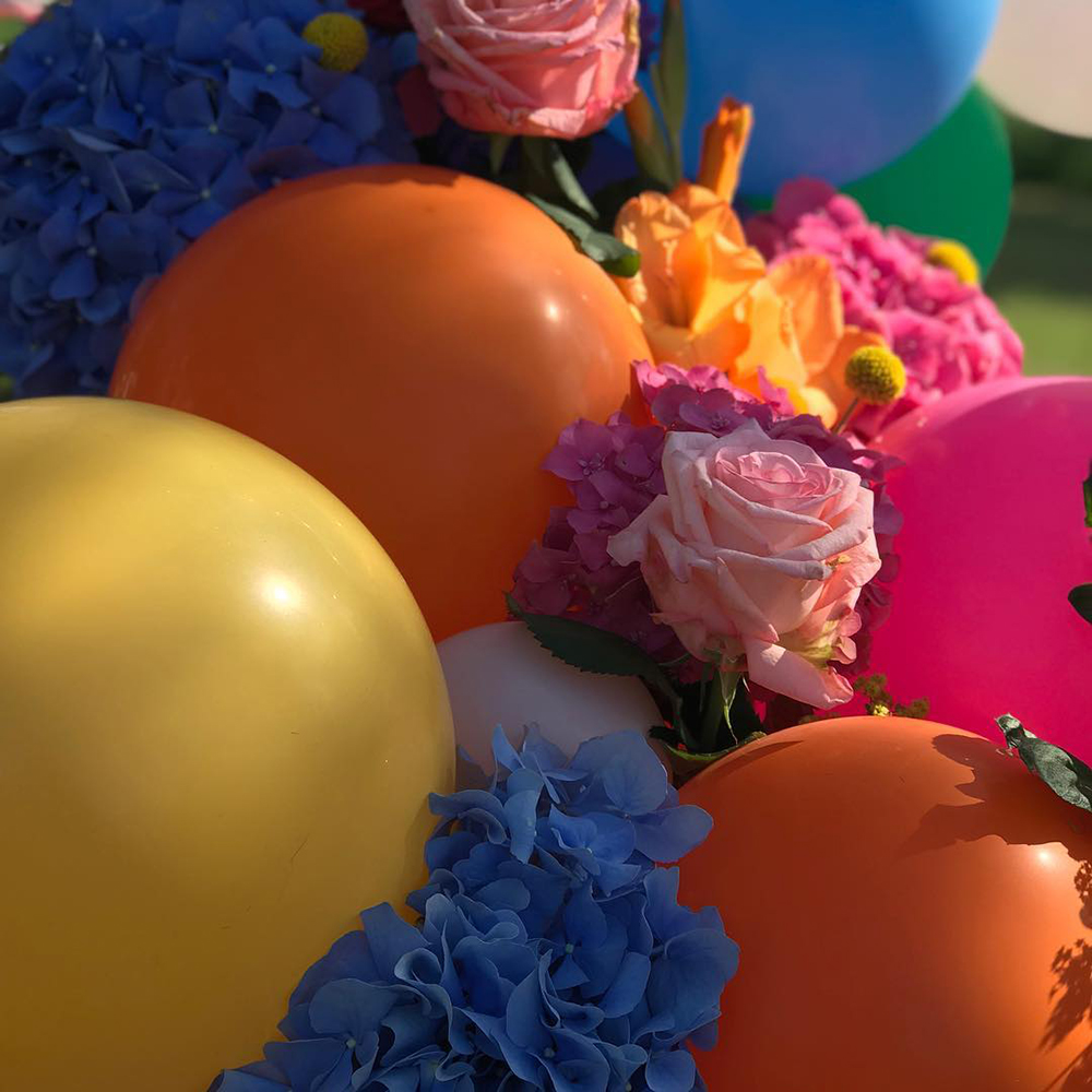 bright balloons